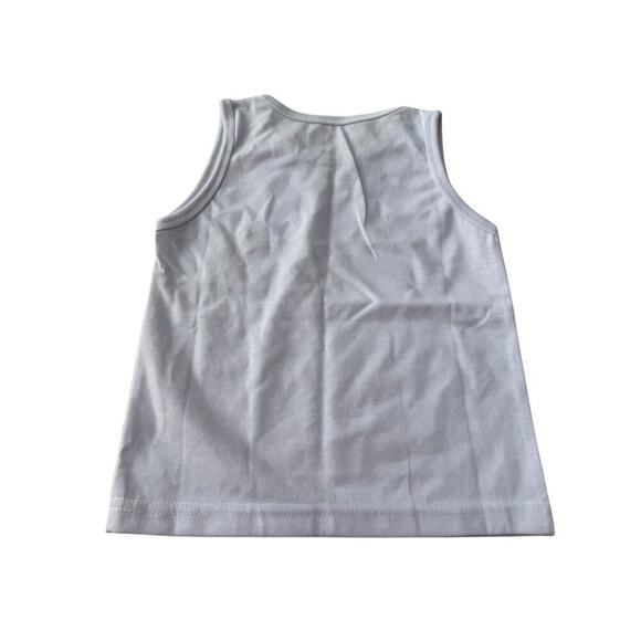 NWT Properly Tied Girl's White LD Poppy Tank Top Size 2T - Picture 3 of 5
